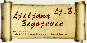 Ljiljana Begojević vizit kartica